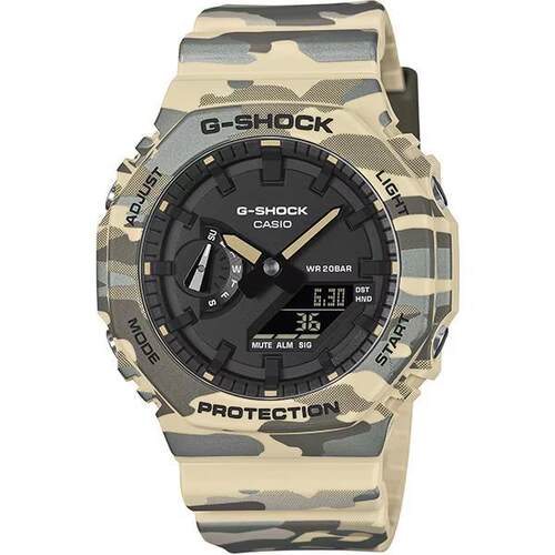 Shock数字的石英Casio卡西欧Casio GA-2100CM-5AJF男手表