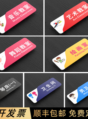 标识牌培训辅导班绘画室琴房