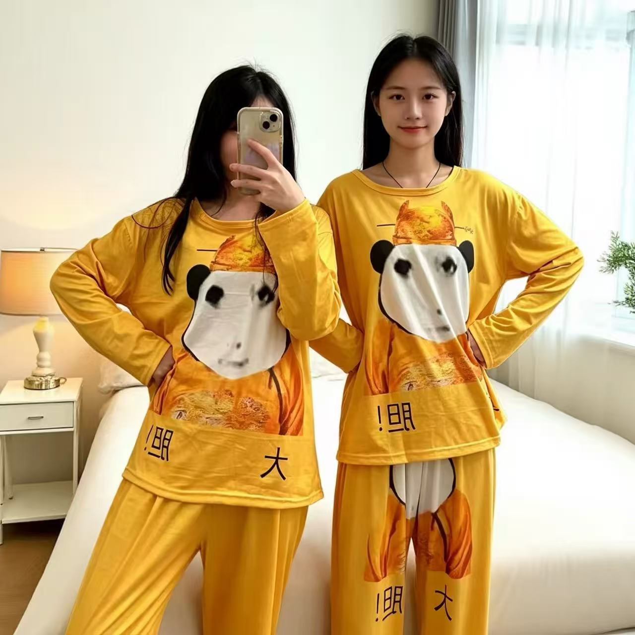 大胆龙图衣服亲子抽象搞怪套装