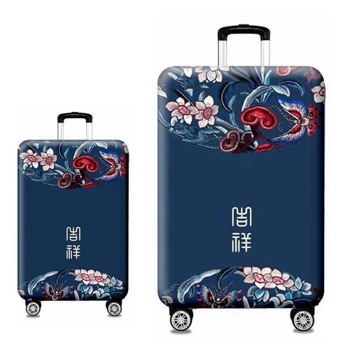 弹力行李箱套国风元素保护箱子