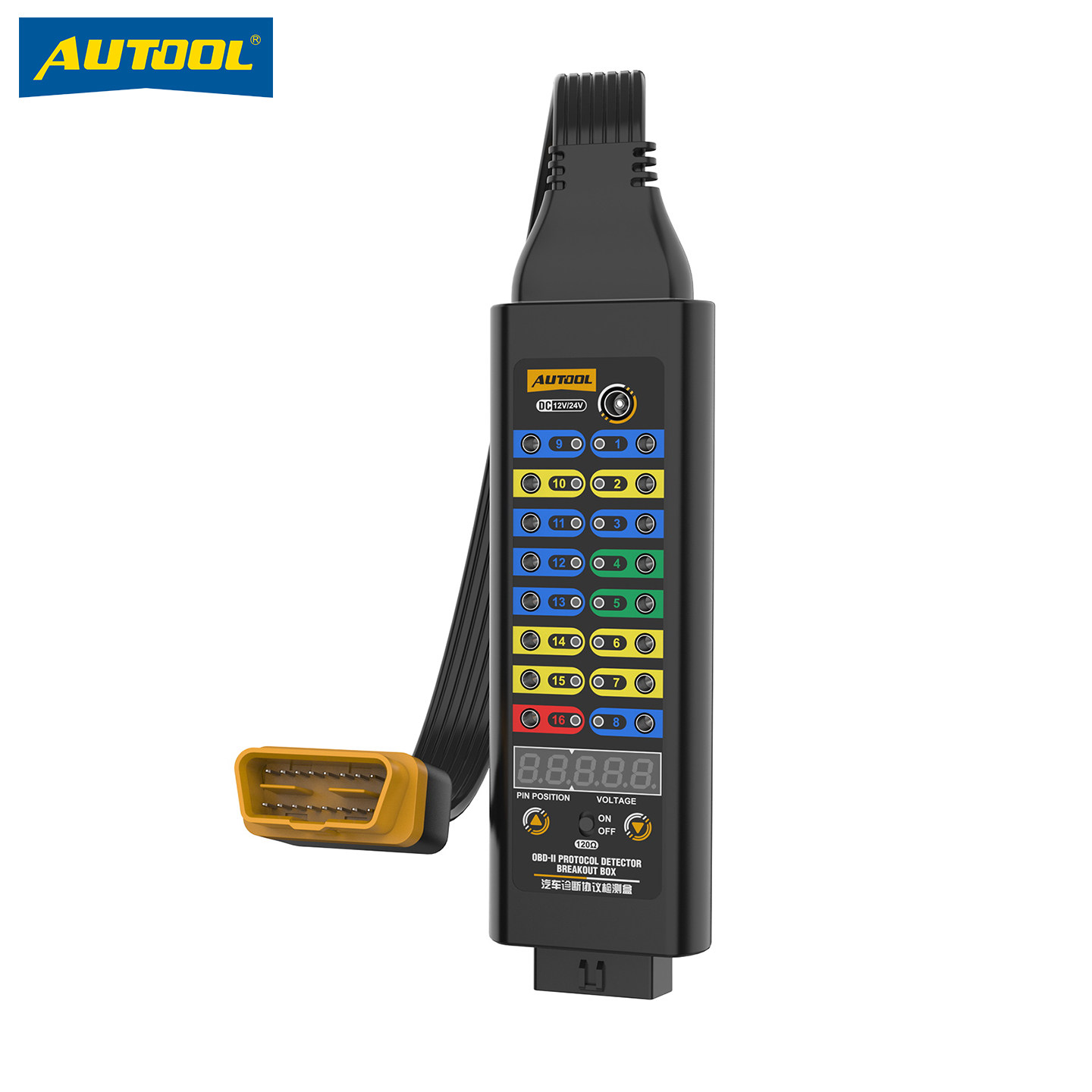 AUTOOL 汽车诊断协议检测盒高配版电压LED显示兼容12V24V,汽车零部件/养护/美容/维保,汽车检测仪,淘宝优惠券,粉丝福利购,淘宝优惠卷