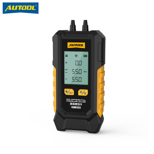 AUTOOL PT503迷你差压计汽车负压表发动机进气系统真空助力压差计