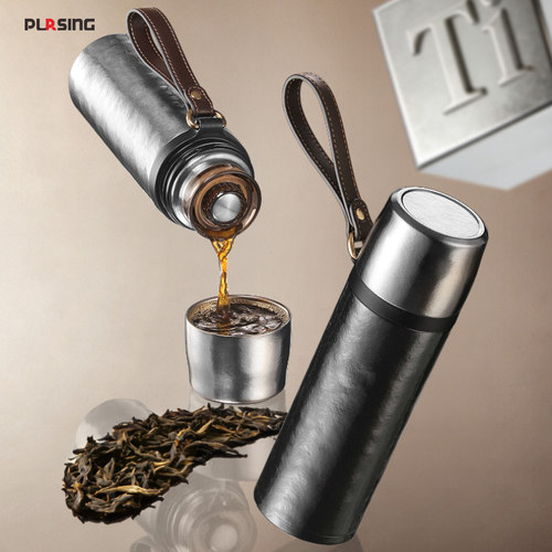 美国 pursing轻奢时尚纯钛焖茶壶带礼盒保温杯轻奢高档赠品伴手礼