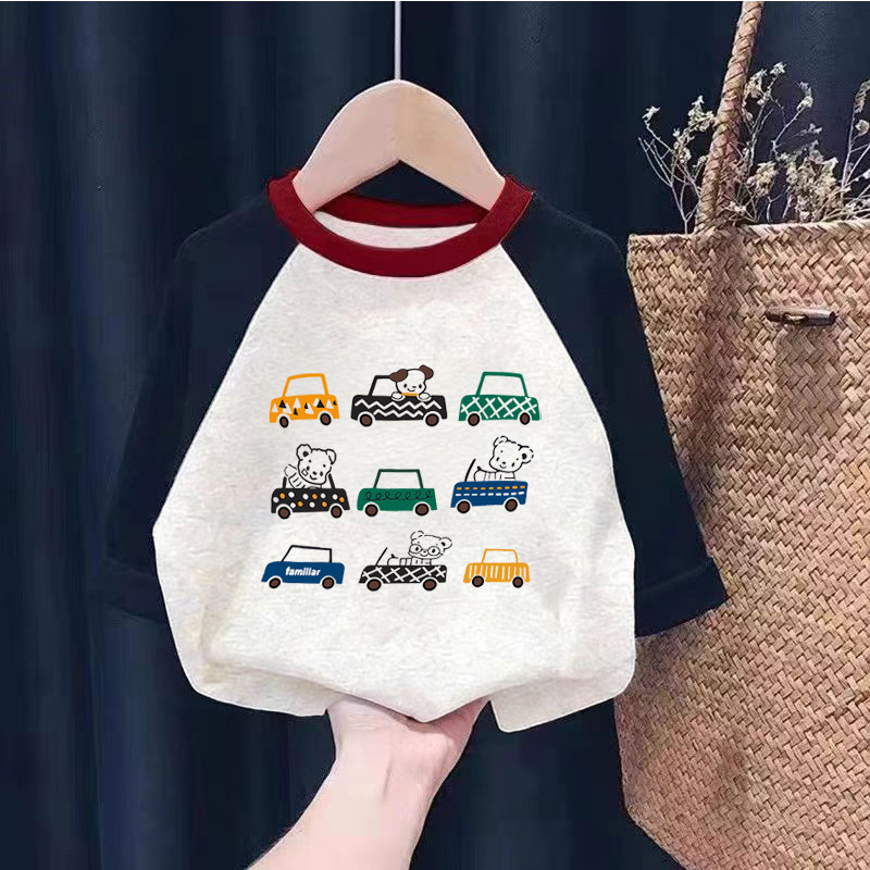 100%纯棉男童插肩长袖T恤春秋新款小孩儿童宝宝卡通帅气印花上衣,童装/婴儿装/亲子装,T恤,淘宝优惠券,粉丝福利购,淘宝优惠卷