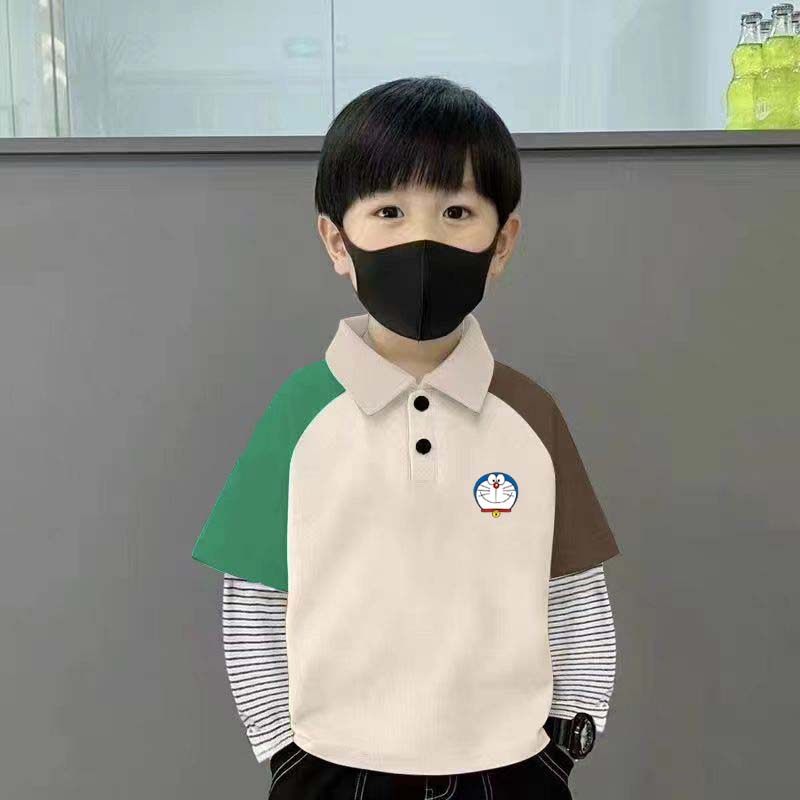 100%纯棉男童拼色Polo长袖T恤春秋新款儿童宝宝卡通动漫打底上衣,童装/婴儿装/亲子装,儿童POLO衫,淘宝优惠券,粉丝福利购,淘宝优惠卷