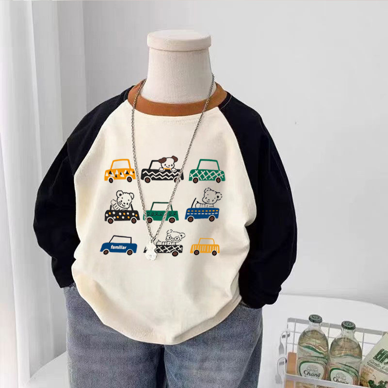 100%纯棉男童圆领长袖T恤2026春秋新款儿童宝宝卡通帅气打底上衣,童装/婴儿装/亲子装,T恤,淘宝优惠券,粉丝福利购,淘宝优惠卷