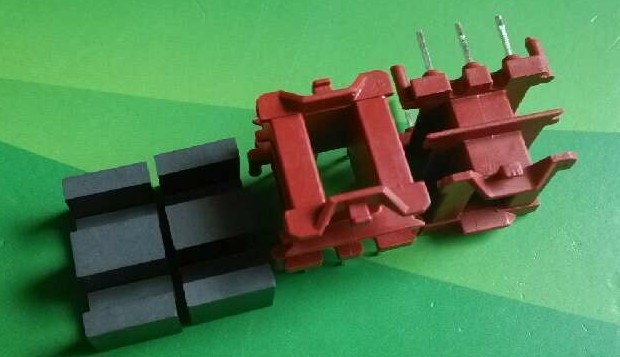 EF20w加宽磁芯双槽骨架立式3+3针高频变压器电源材料