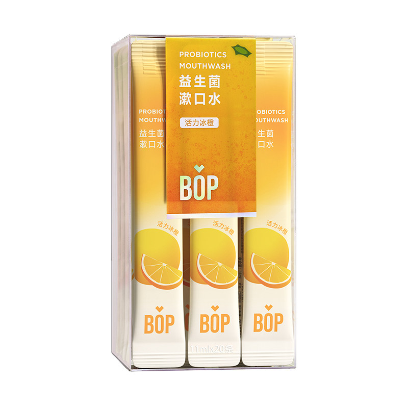 【88vip】益生菌条装漱口水220ml活力冰橙清新口气便携装