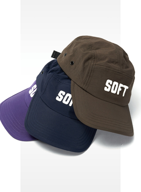 SOFT CONTAINER 透气尼龙拼贴五片帽RADIANCE-Blue