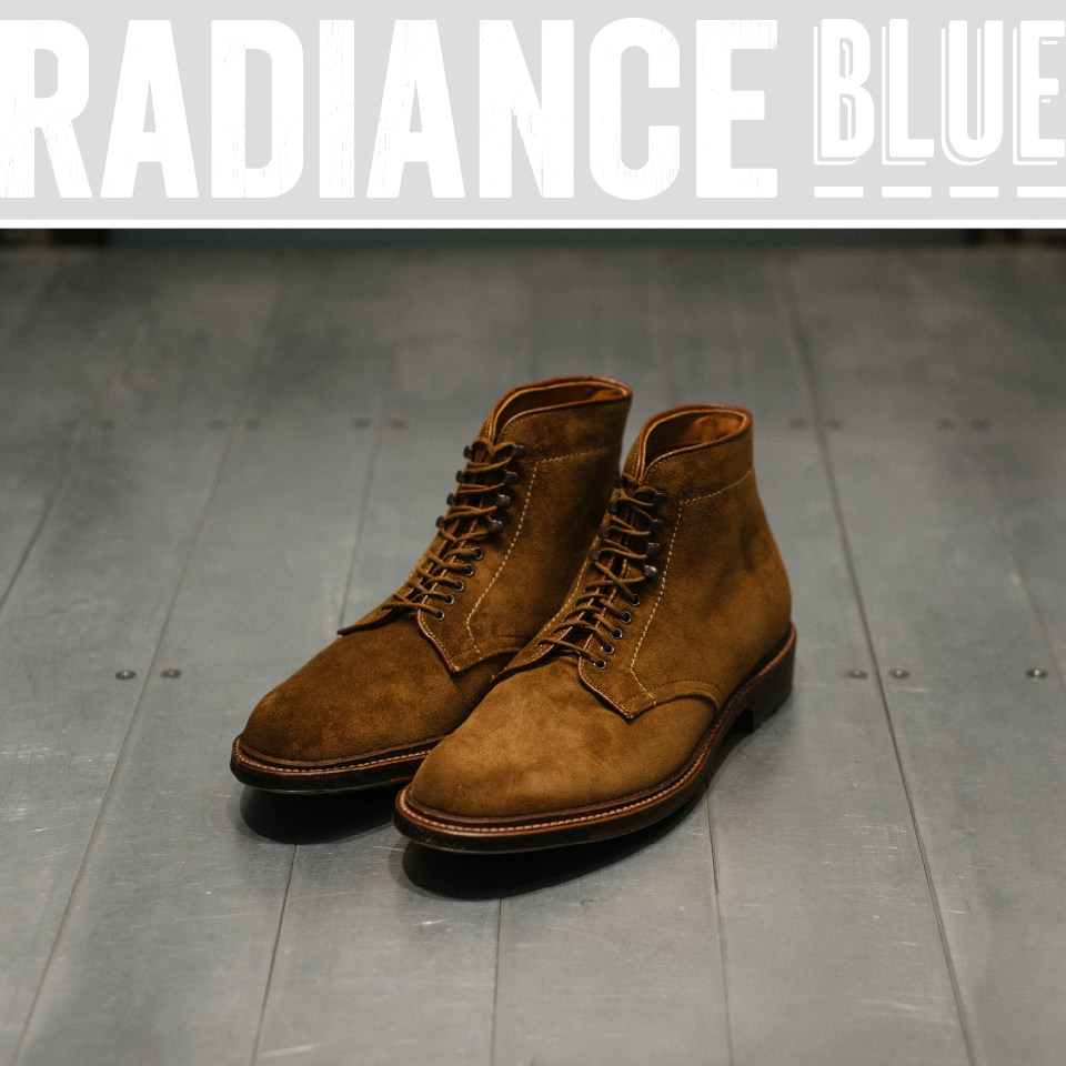 alden 4511hc翻毛皮plain toe靴国内现货radiance-blue