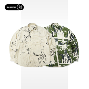 CLASSIC 男RADIANCE 秋冬新品 夏威夷户外衬衫 Blue 卷袖 PORTER