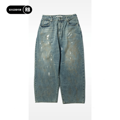 SOFTCONTAINER洗水做旧丹宁长裤