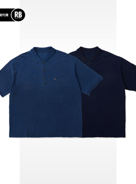 PORTER CLASSIC 春夏新品蓝染Polo衫男RADIANCE-Blue
