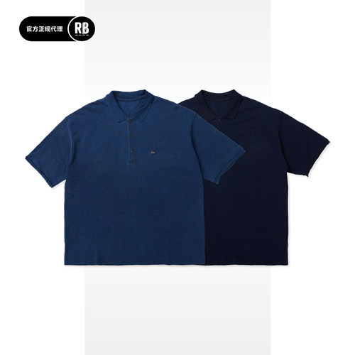 PORTERCLASSIC蓝染Polo衫
