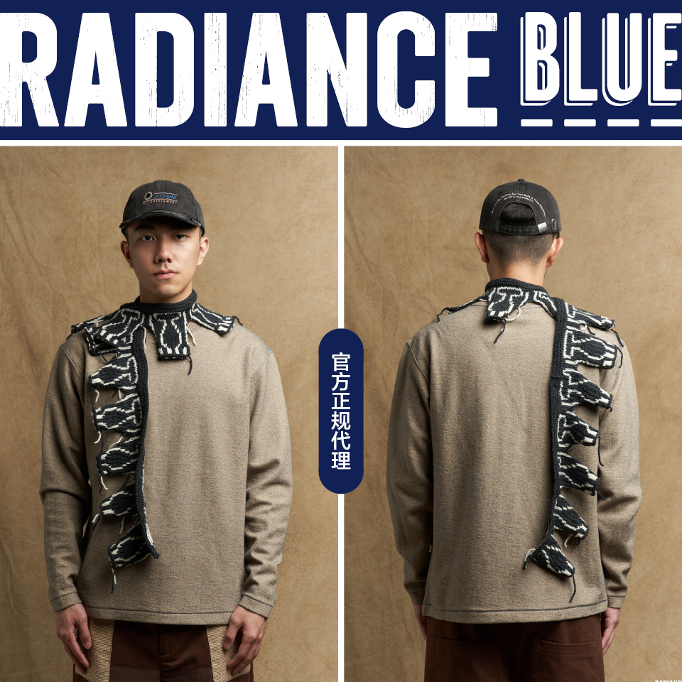 INSULAiRE宝瓶柱手工针织围巾