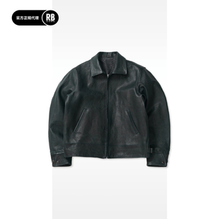 Blue 蓝染马皮夹克男RADIANCE T.T 秋冬新品