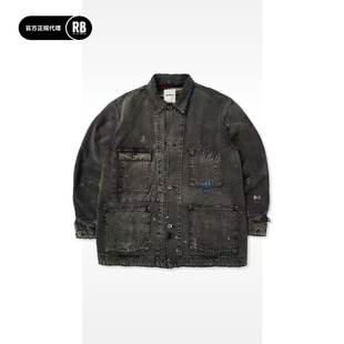 BOWWOW 秋冬新品做旧款毛里工装夹克男RADIANCE-Blue