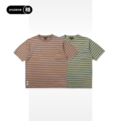 Nigel Cabourn新品复古条纹短袖T恤男女宽松休闲潮牌上衣夏季百搭