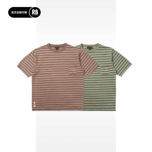 Nigel Cabourn新品复古条纹短袖T恤男女宽松休闲潮牌上衣夏季百搭