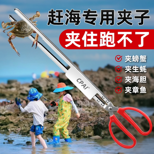 黄鳝夹不锈钢赶海夹子神器抓螃蟹