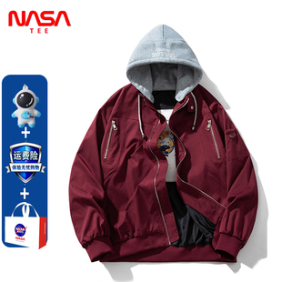 NASA新款chic港风男女飞行员外套美式棒球服夹克秋冬设计加厚棉衣