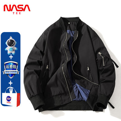 NASA飞行员外套男女休闲夹克春秋冬情侣美式棒球服棉衣潮牌加厚
