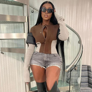 Slim fit street shooting short baseball jersey修身短款棒球服