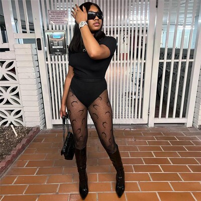 性感高腰提臀休闲裤女