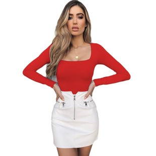 base short 打底短袖 slim 上衣女 性感修身 fit top Sexy sleeved