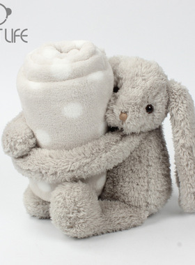 Softlife可爱兔子毛绒玩具小兔公仔抱睡玩偶娃娃女生女孩生日礼物