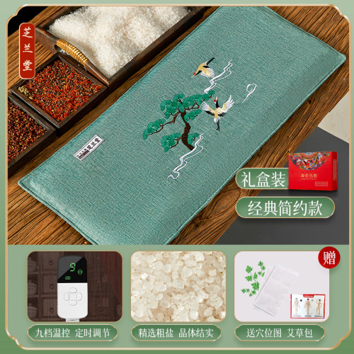 电加热盐袋海盐电热袋子粗盐热敷包艾灸艾草肩颈椎腰部带家用盐包