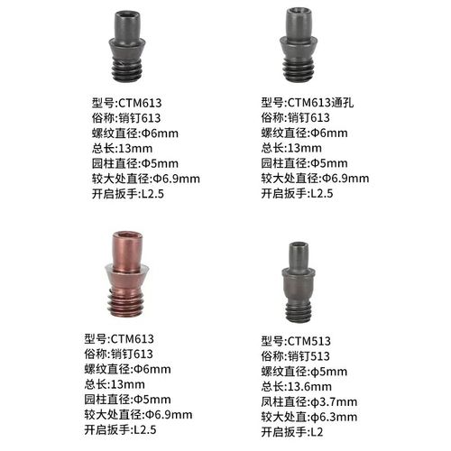中心销柱车刀杆配件刀垫螺丝 定位销 紧固刀片销钉CTM MCT513 617