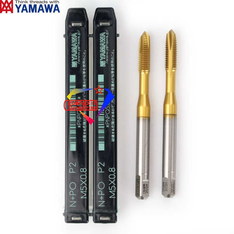 日本进口YAMAWA  先端丝攻N+PO P2 M5X0.8 M6*1 镀钛 丝锥