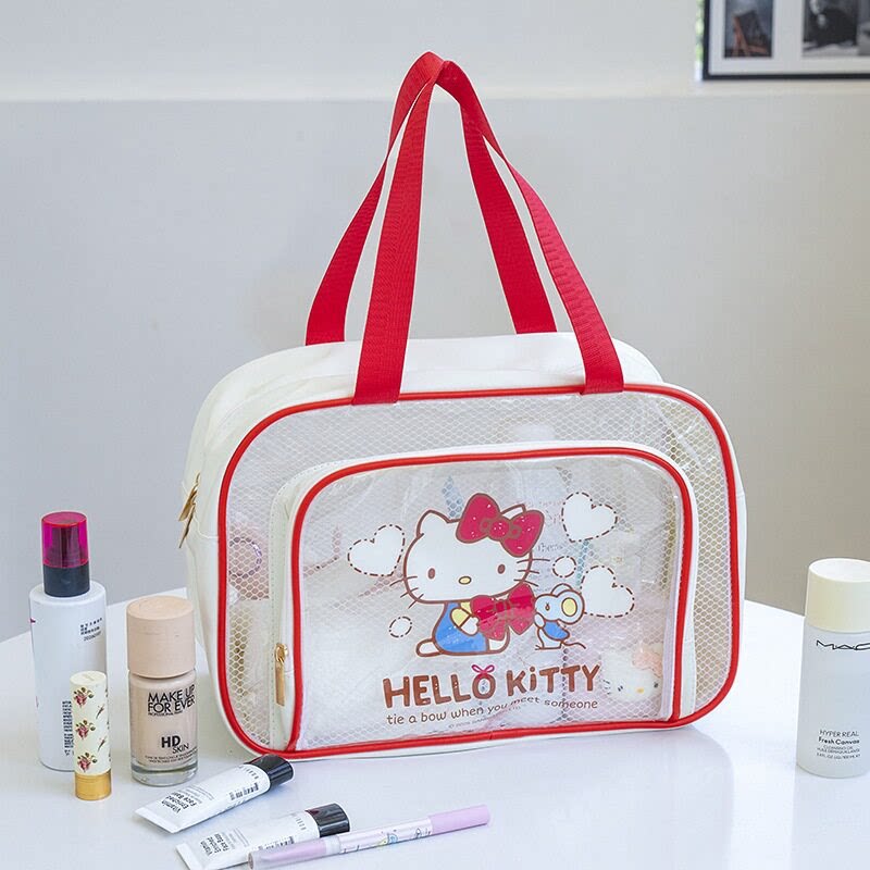 Kitty旅行化妆包卡通透明