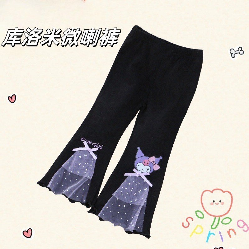 库洛米长裤袜微喇裤2025新款