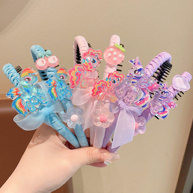 小马宝莉透色发卡儿童女孩