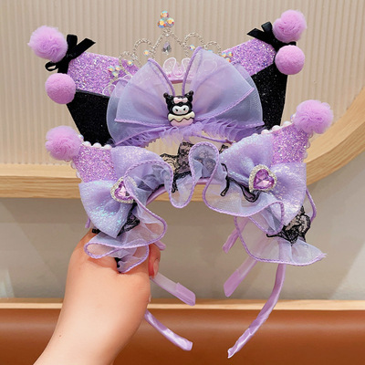 儿童可爱发箍卡通库洛米网纱