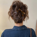 醋酸蝴蝶结抓夹女2025新款 高级感一字发夹盘发扭扭夹发量多发饰秋