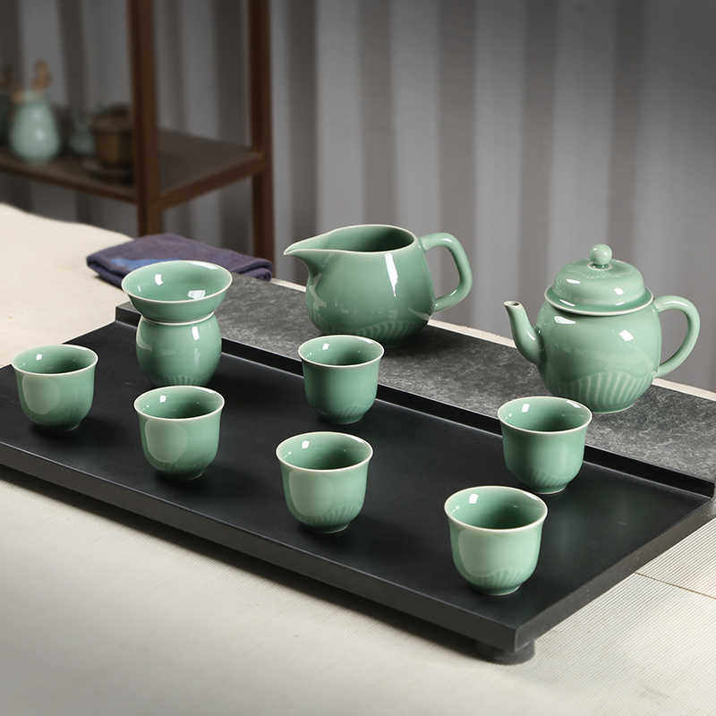 龙泉青瓷高端手工茶具