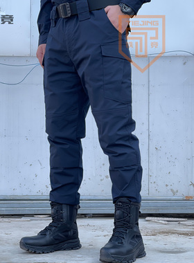 阻击者春秋教官单裤黑色蓝色体能长裤户外弹力耐磨防水作战作训裤