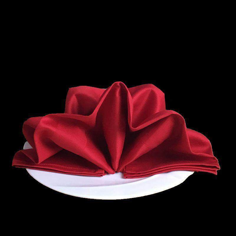 新品西餐厅折花擦酒杯净口布全纯棉餐巾席巾缎框吸水不掉毛宝蓝