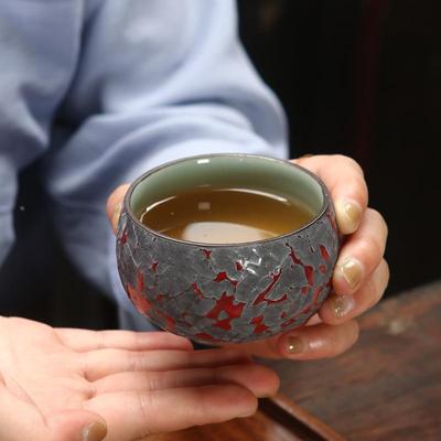 窑变复古陶瓷茶杯 结晶釉功夫茶具品茗杯 单杯/品杯 特价