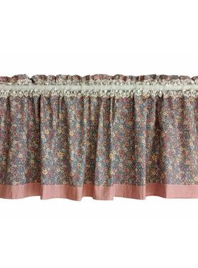 窗幔帘头 软隔断橱柜遮挡短窗帘 半帘 厨房卧室门帘 装饰布帘B130