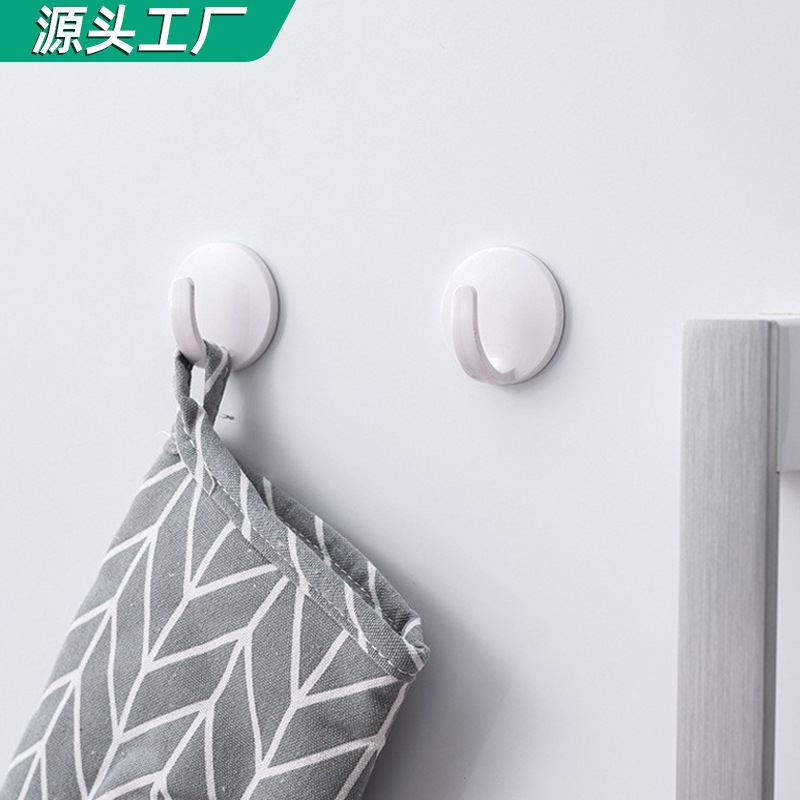 方形黑色创意磁性挂钩免打孔强力吸附厨房磁吸挂勾冰箱无痕挂钩2