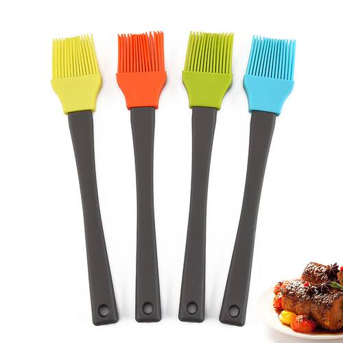 塑料柄硅胶刷子BBQ油刷蛋糕奶油刷 创意烧烤刷 烘焙工具 现货