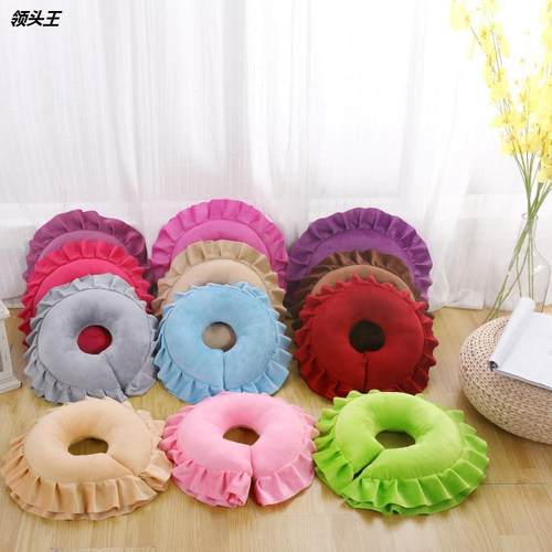 短毛绒U型趴枕按摩枕推拿美体美容院枕颈椎舒适垫枕可拆洗枕特价