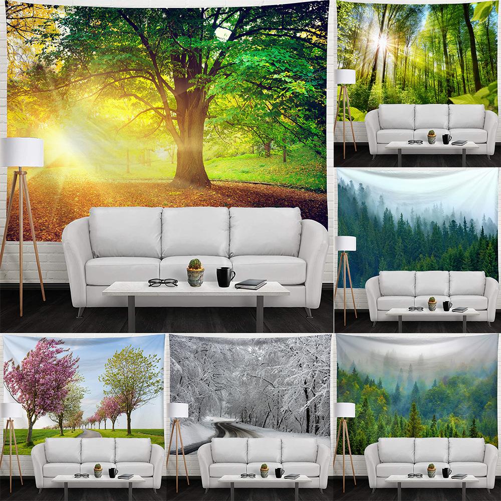 北欧ins背景布背景墙装饰布 壁毯 家居装饰 壁画 沙滩巾窗景挂毯