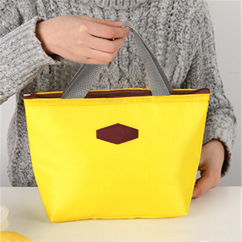 直销 新款糖果色防水冰包保温包野餐包饭盒收纳包手提便当包