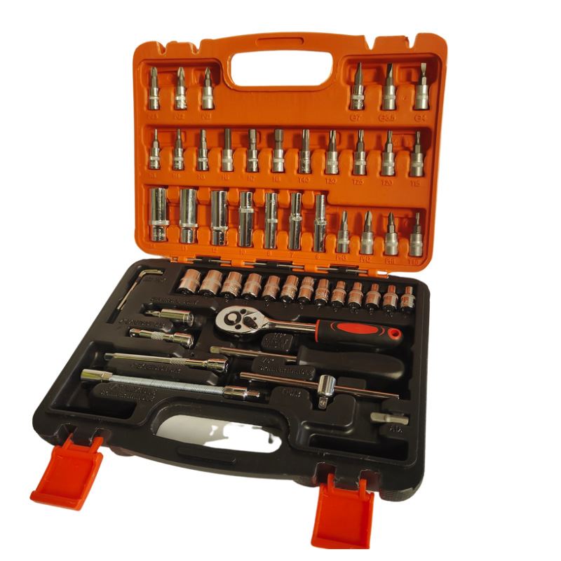 现货53件套1/4公制套装机修工具维修工具小飞棘轮套装工具