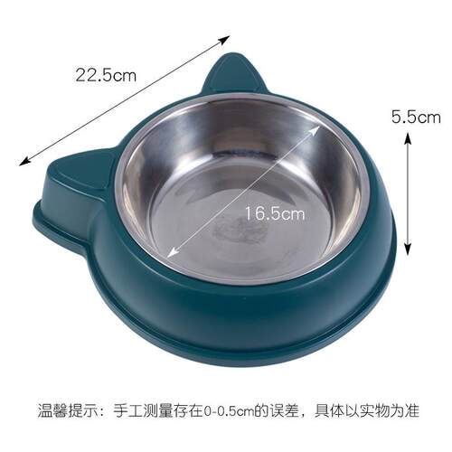 大号宠物碗猫碗狗碗宠物食盆猫碗水盆食具饭盆单碗不锈钢宠物碗